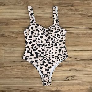 Cow Print One Piece